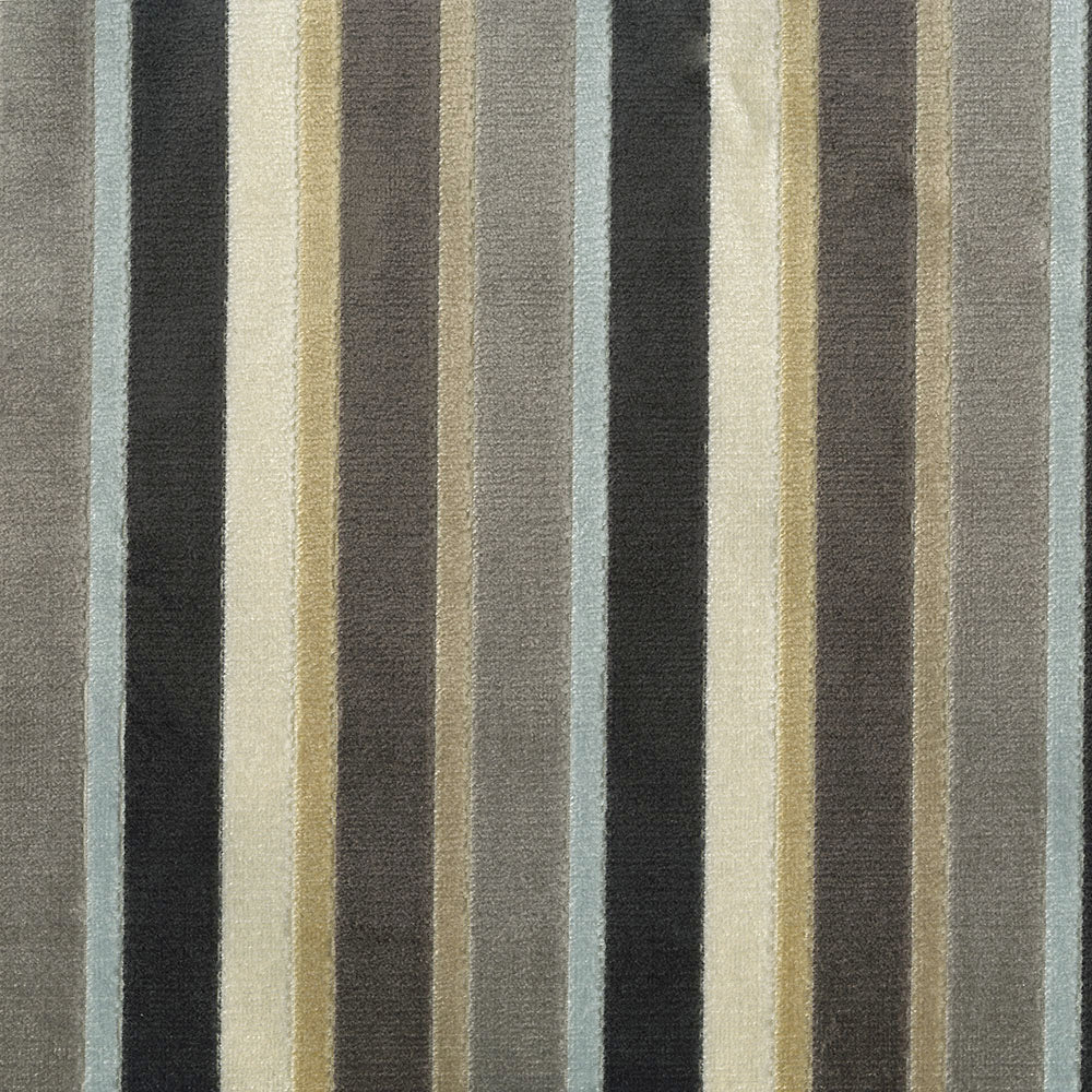 NICHOLASJOHN INC NJ-BAROQUE Sterling Stripe,Velvet   Fabric - NJ25-2168