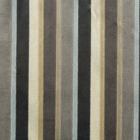 NICHOLASJOHN INC NJ-BAROQUE Sterling Stripe,Velvet   Fabric - NJ25-2168