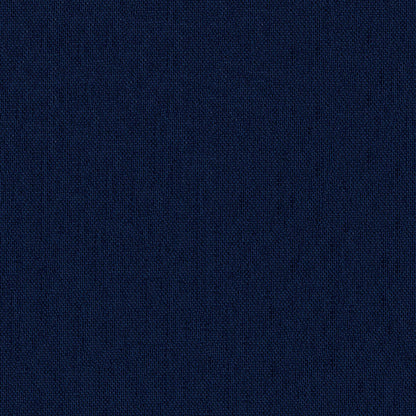 Close-up of navy blue woven fabric with tight texture, suitable for clothing or upholstery.