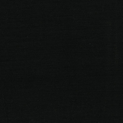 Solid black fabric close-up with fine knit texture & versatile for apparel, upholstery or crafts.