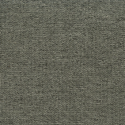 Grey woven upholstery fabric with a coarse textured weave; durable material for sofas or cushions.