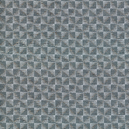 Slate gray geometric fabric with a subtle textured surface.