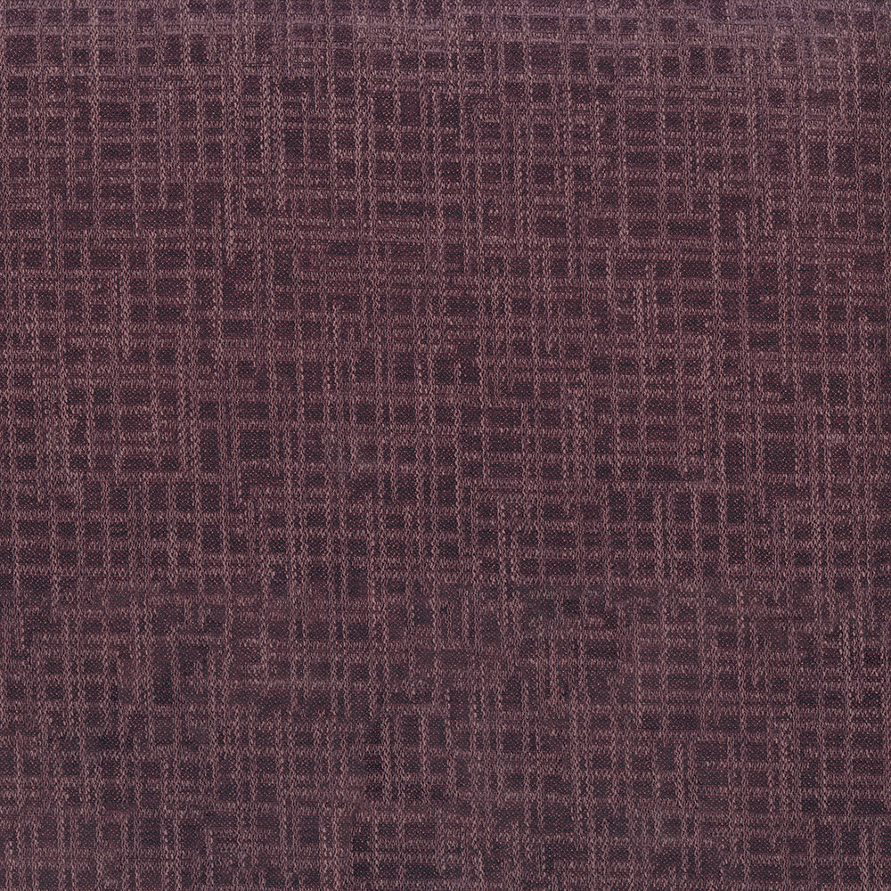 Dark plum raisin plaid fabric with a woven crosshatched pattern.