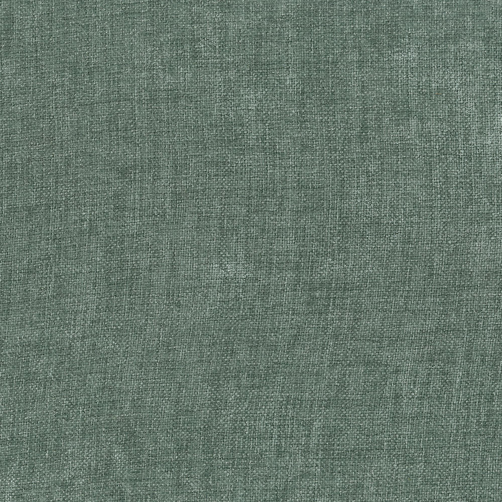 Teal-green woven fabric texture with visible fibers and subtle heather finish.