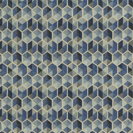 NICHOLASJOHN INC NJ-STAINGLASS Glacier Geometric,Transitional   Fabric - NJ25-115