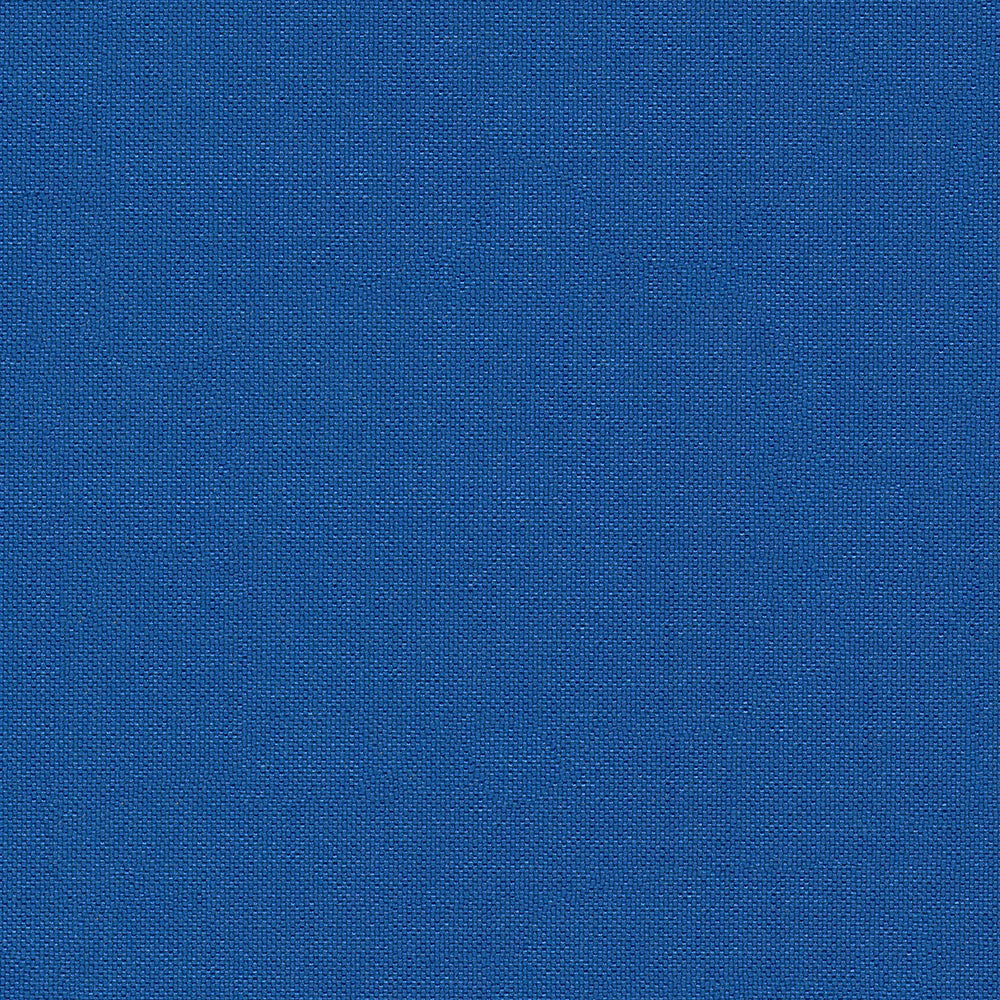 Blue solid fabric swatch.