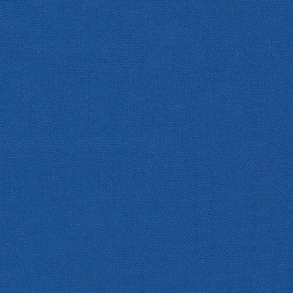 Blue solid fabric swatch.