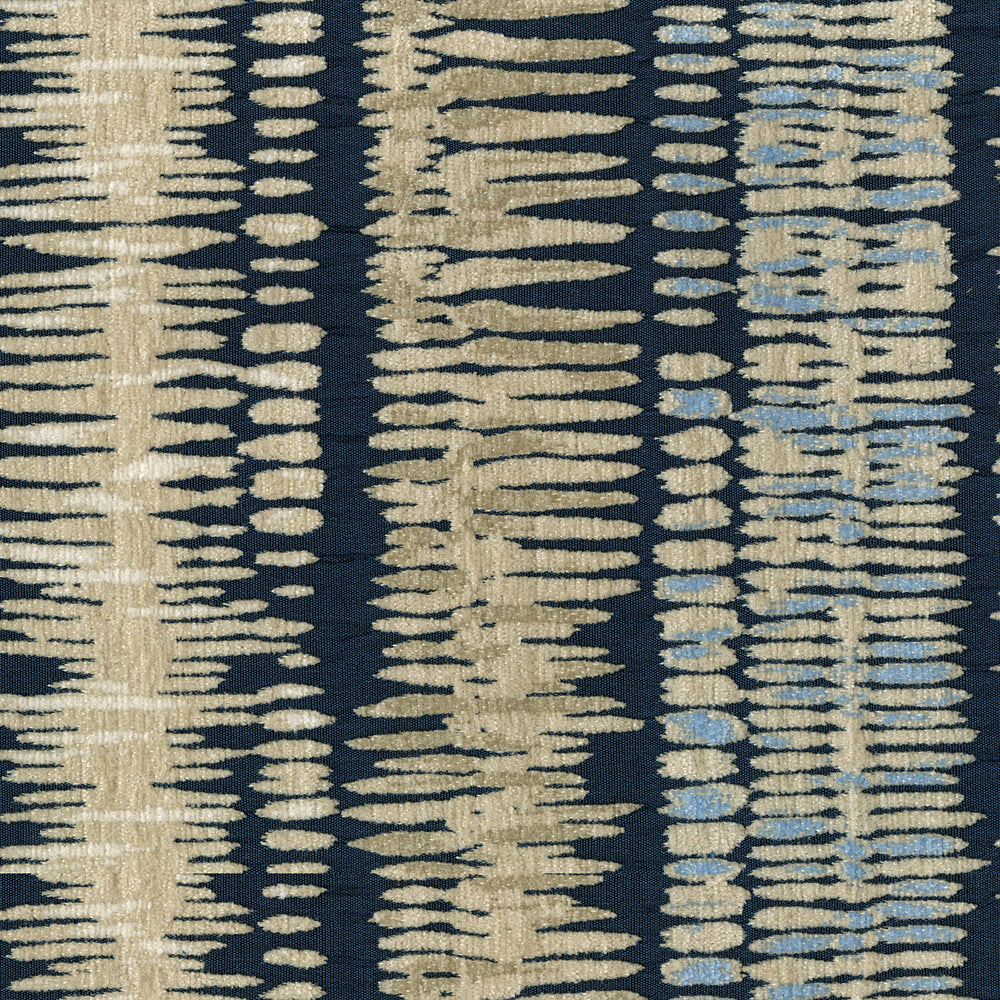 NICHOLASJOHN INC NJ-TAME Indigo Ikat   Fabric - NJ25-3871