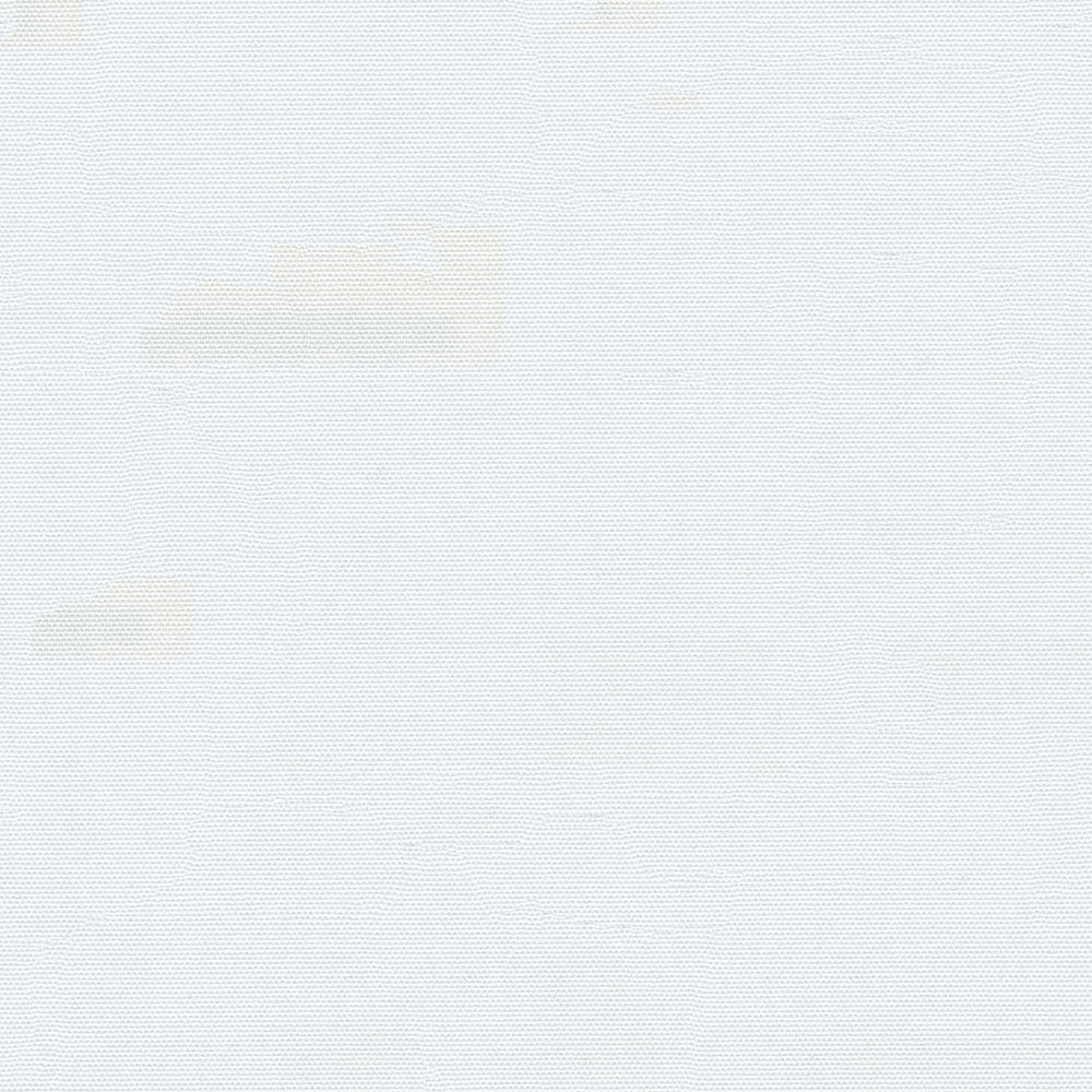 Close-up of white solid fabric with a fine grid texture and subtle beige stains.