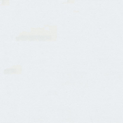 Close-up of white solid fabric with a fine grid texture and subtle beige stains.