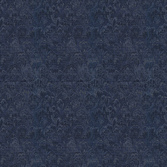 NICHOLASJOHN INC NJ-LAM Blue Botanical   Fabric - NJ25-1397