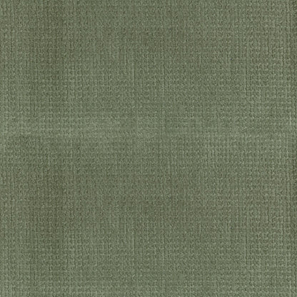 Olive green textured fabric with a tight grid pattern and soft loop pile, suitable for upholstery or carpeting.