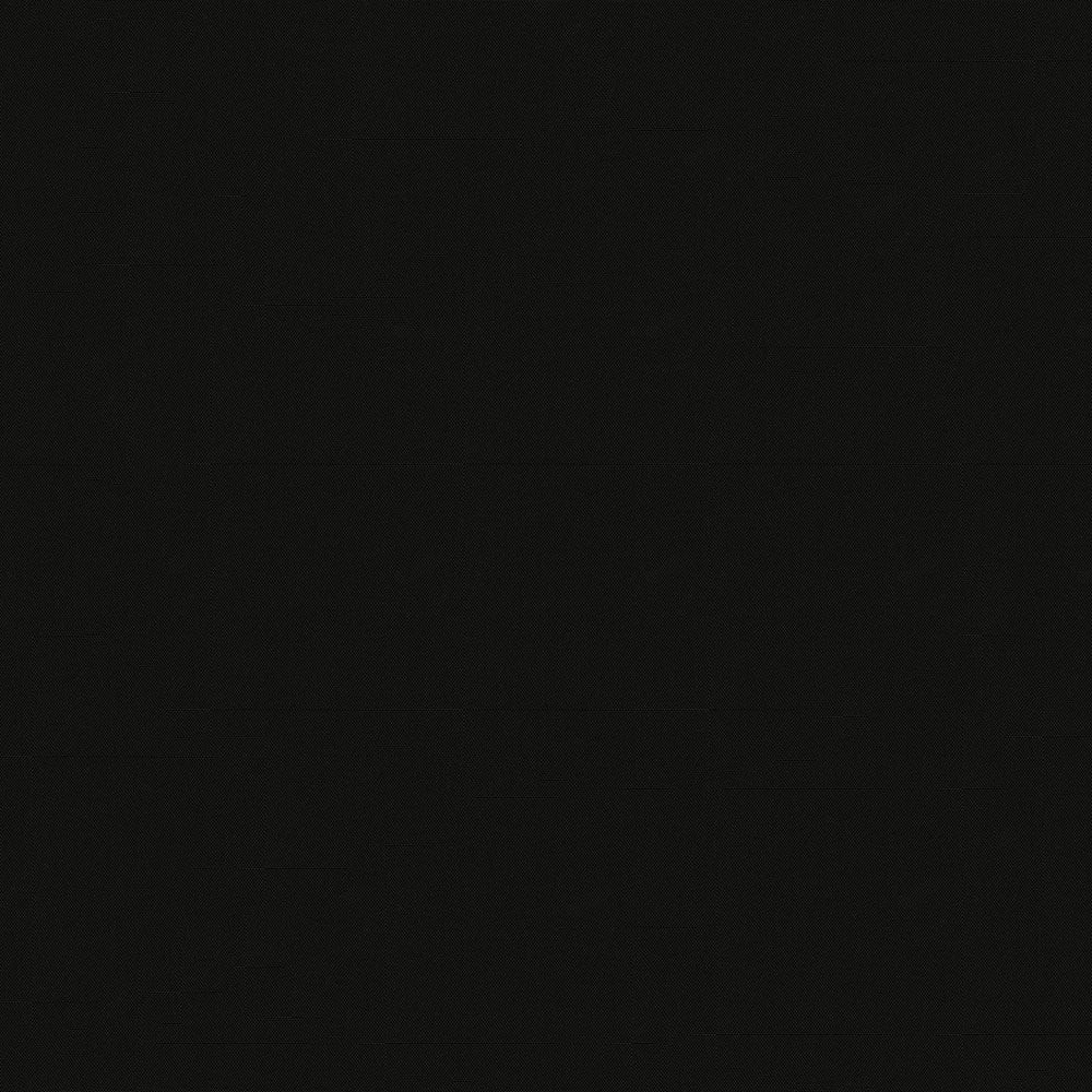 Solid black fabric swatch with smooth matte finish.