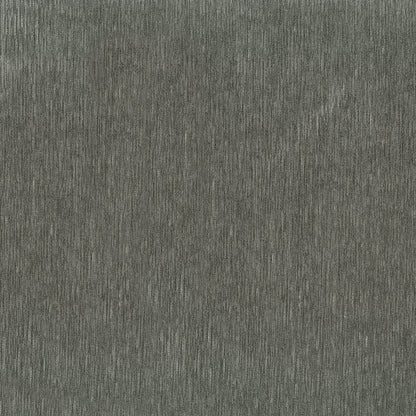 Gray textured fabric close-up with fine vertical ribs and soft, suede-like nap.