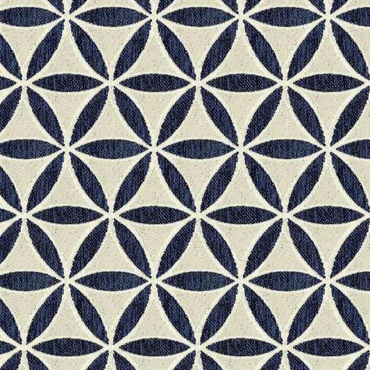 NICHOLASJOHN INC NJ-TURNBOW Navy Geometric   Fabric - NJ25-799