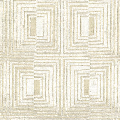 NICHOLASJOHN INC NJ-LEO Alabaster Velvet,Geometric   Fabric - NJ25-1885