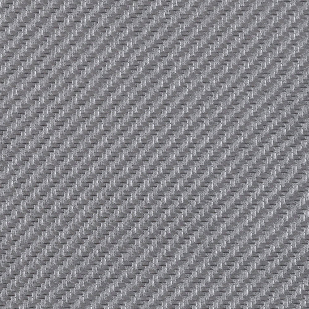 Gray carbon fiber weave fabric with diagonal pattern, high-tech look.