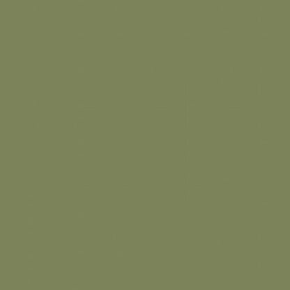 Solid olive green fabric swatch.