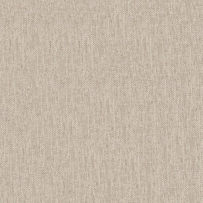 Beige linen fabric close-up with woven fibers and natural texture.