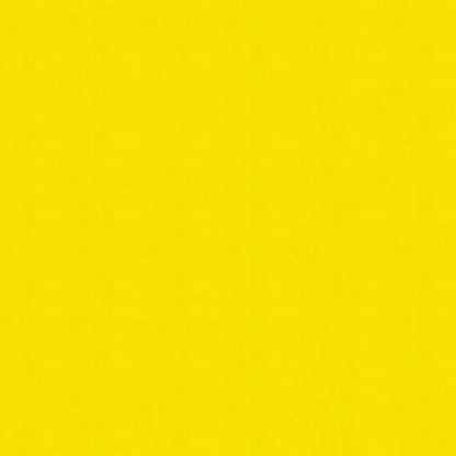 Solid lemon-yellow fabric background with a faint vertical weave.