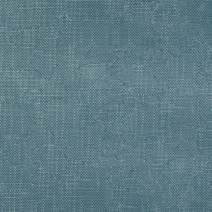 Teal-blue woven fabric close-up with a tight, denim-like texture.