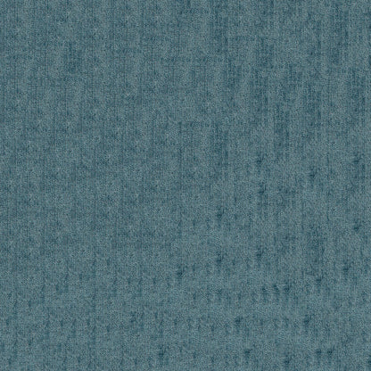 Teal-blue textured fabric swatch with woven, denim-like texture, versatile for upholstery or apparel.
