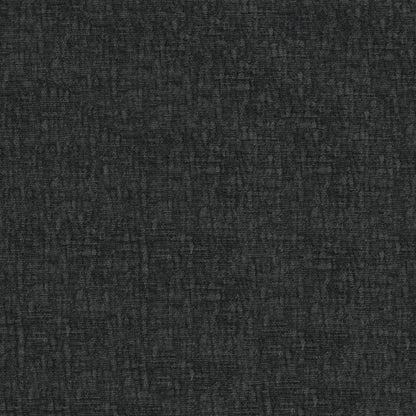 Dark charcoal gray woven fabric texture, close-up view of soft, durable upholstery fabric.