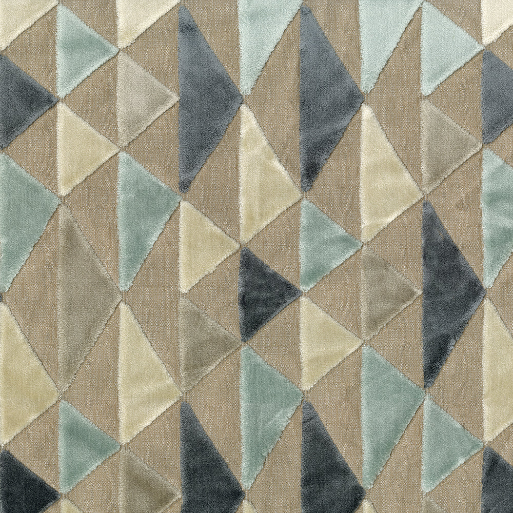 NICHOLASJOHN INC NJ-SALVO Glacier Velvet,Geometric   Fabric - NJ25-2525