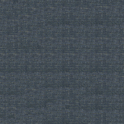 Dark blue solid woven denim-style fabric with subtle texture; versatile for apparel or upholstery.