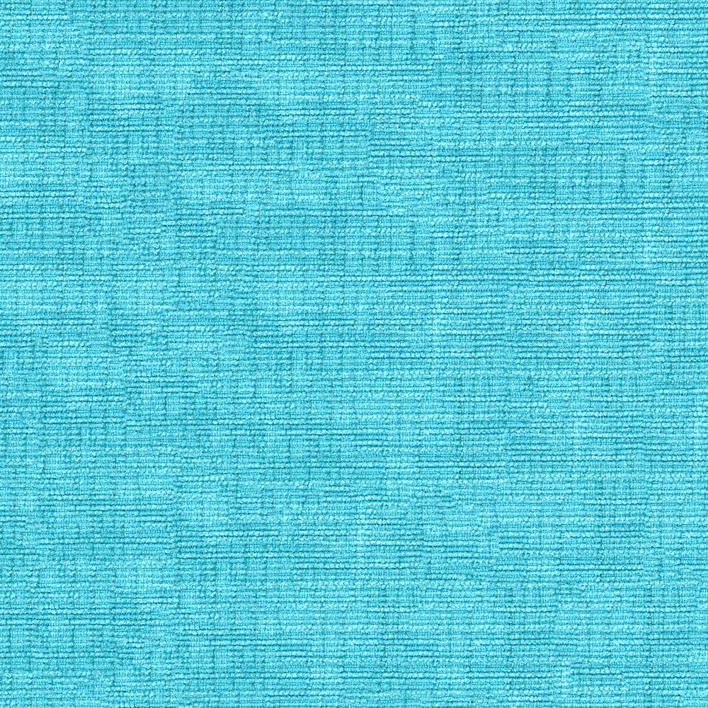 Close-up turquoise woven fabric texture with subtle grid pattern, ideal for upholstery or crafts.
