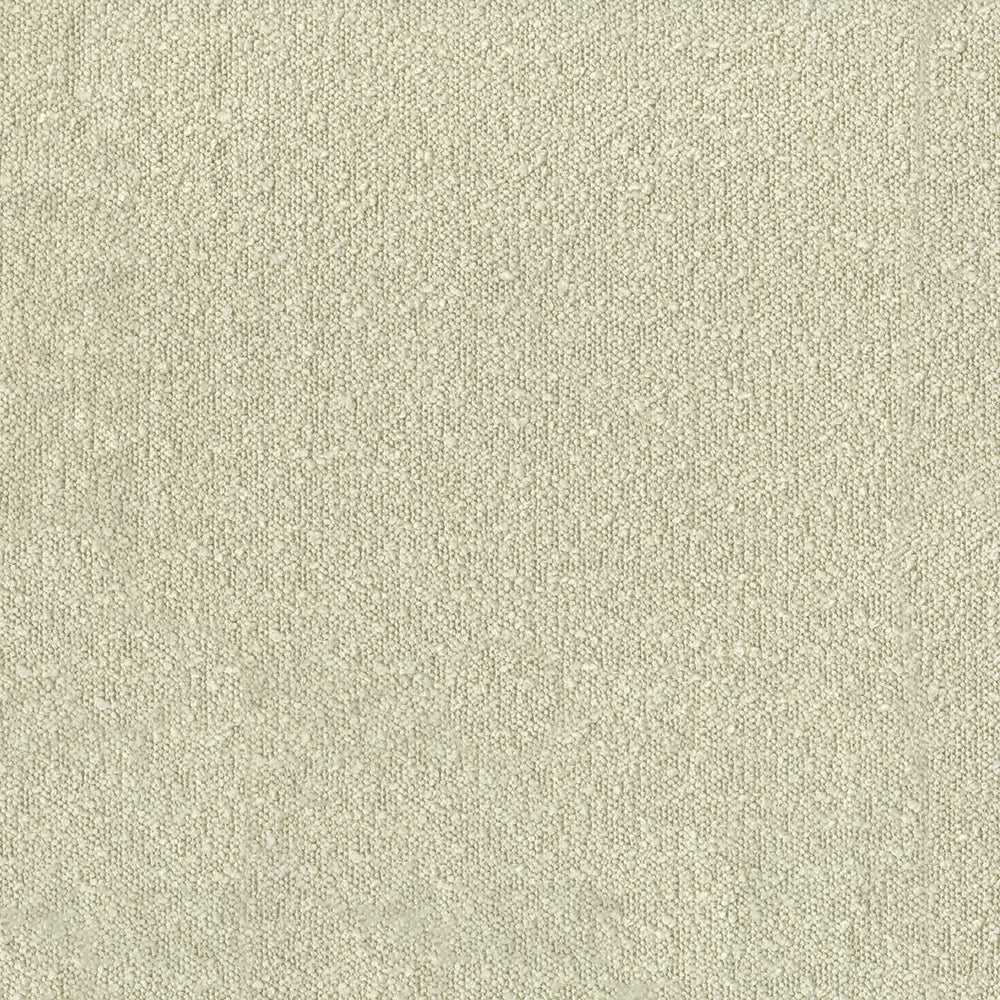 Cream solid fabric close-up swatch with a linen-like weave and subtle texture for upholstery or crafts.