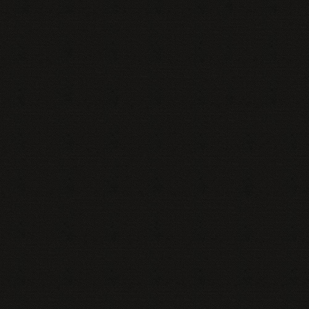 Solid black fabric with a flat, smooth finish.