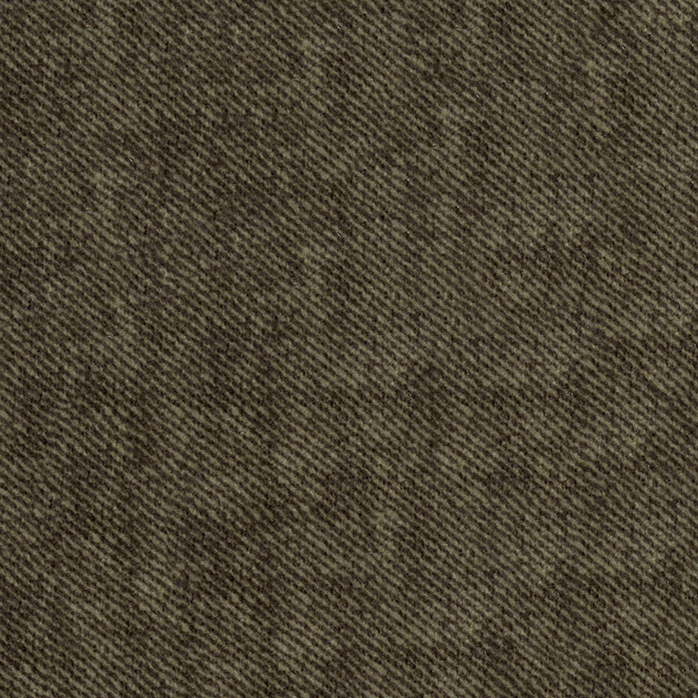 Olive-brown twill fabric close-up with diagonal weave, rugged textile for jackets or workwear.