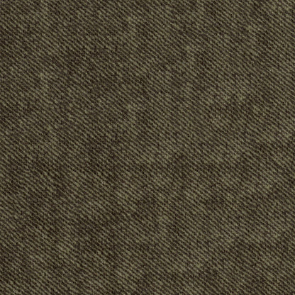 Olive-brown twill fabric close-up with diagonal weave, rugged textile for jackets or workwear.