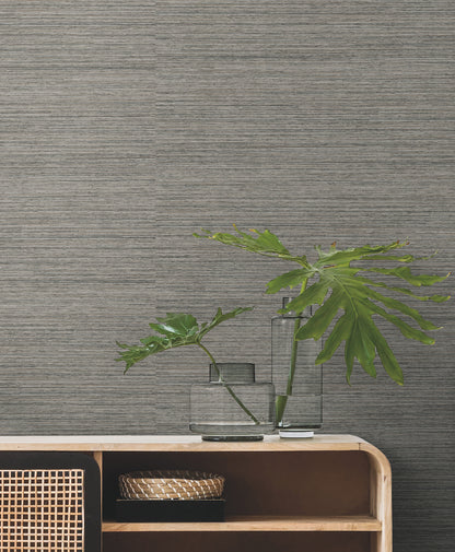 York Wallcoverings Classic Wovens Trousseau Mushroom York High Performance Textile Wallcovering Traditional Weaves Browns  Wallpaper - 200-08