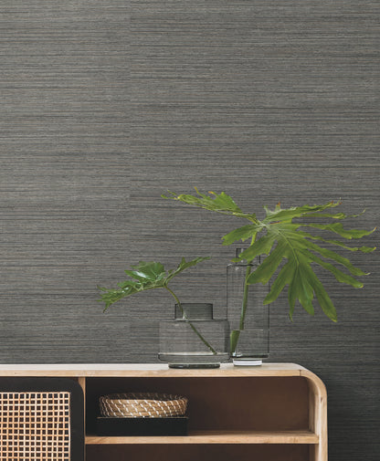 York Wallcoverings Classic Wovens Trousseau Skyscraper York High Performance Textile Wallcovering Traditional Weaves Greys  Wallpaper - 200-09