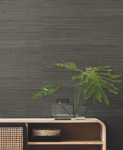 York Wallcoverings Classic Wovens Trousseau Coffee York High Performance Textile Wallcovering Traditional Weaves Browns  Wallpaper - 200-10