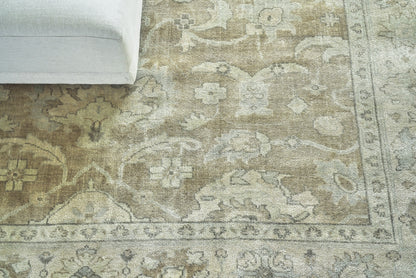 EXQUISITE RUGS   Antique Weave Oushak Indoor Hand Knotted    - 2001-9'X12'