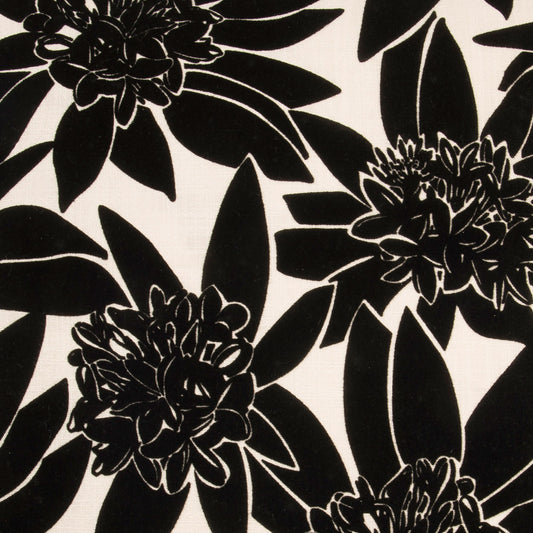 D.V. KAP HOME 2006-YARD Maui Fabric Floral  Black   - Maui