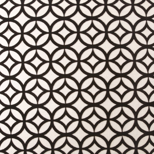 D.V. KAP HOME 2007-YARD Prisim Fabric Traditional, Circular - Dots  Black   - Prisim