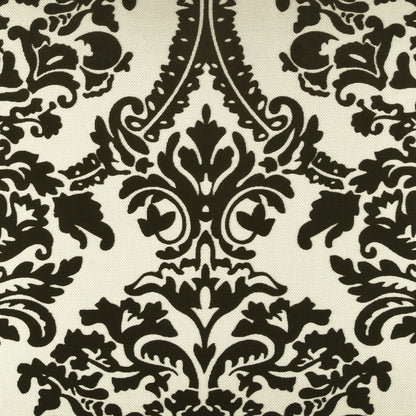 D.V. KAP HOME   24" x 24" Linetta Pillow - White/Black Traditional    - 2009-W-2424