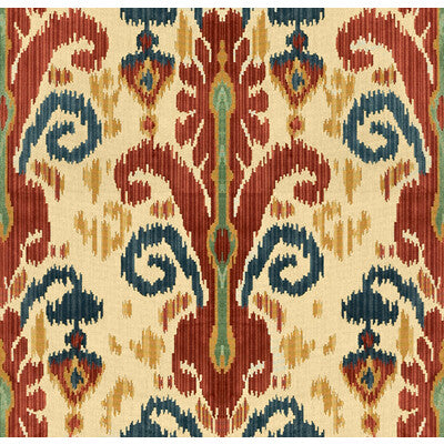 LEE JOFA  IKAT/SOUTHWEST/KILIMS BURGUNDY/RED,BLUE,YELLOW   - 2009118.195.0