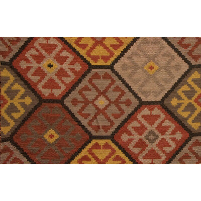 LEE JOFA JACQUARDS IKAT/SOUTHWEST/KILIMS BURGUNDY/RED,BROWN,YELLOW   - 2009131.914.0