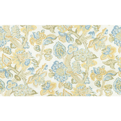 LEE JOFA PRINT JACOBEANS BLUE,YELLOW,GREEN   - 2009165.405.0