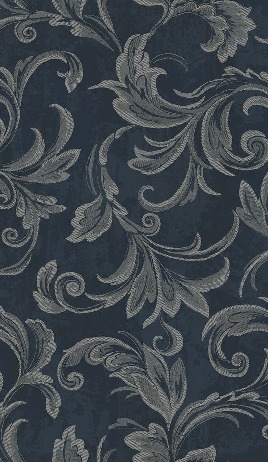 Etten Studios  Scroll Scroll Transitional Navy, Silver, , Gray   - 2010102