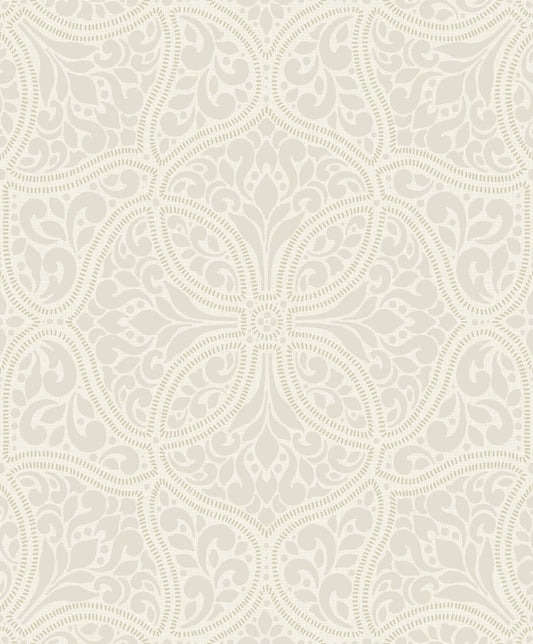 Etten Studios  Scroll Trail Geometric Transitional Alabaster , Tan   - 2010705