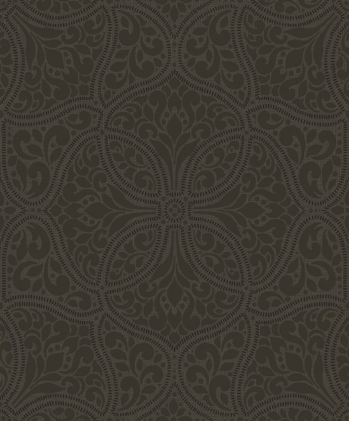Etten Studios  Scroll Trail Geometric Transitional Mocha , Ebony   - 2010706