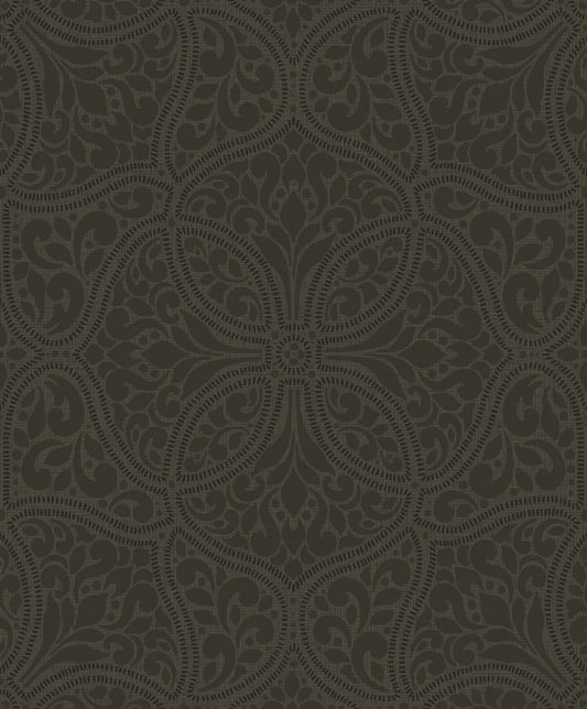 Etten Studios  Scroll Trail Geometric Transitional Mocha , Ebony   - 2010706