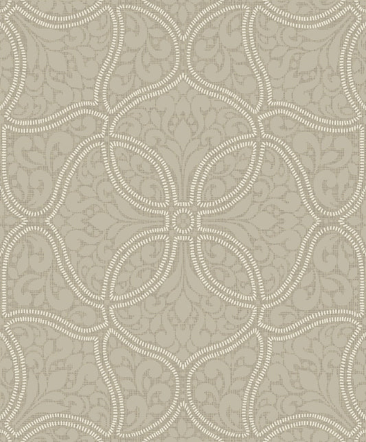 Etten Studios  Scroll Trail Geometric Transitional Taupe , Ivory   - 2010707