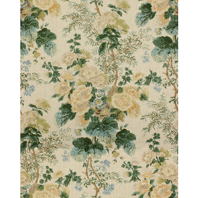 LEE JOFA PRINT BOTANICAL & FLORAL BEIGE,YELLOW,GREEN   - 2011118.134.0